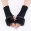 Rhombic Pattern Fingerless Arm Covers Acrylic Fibre-White 5