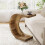 Tribesigns Table d'appoint en forme de C Tribesigns pour canapé, salon, chambre, petits espaces, marron rustique 1