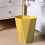 Open prullenbak, geel, 29,5 cm, plastic bak 1