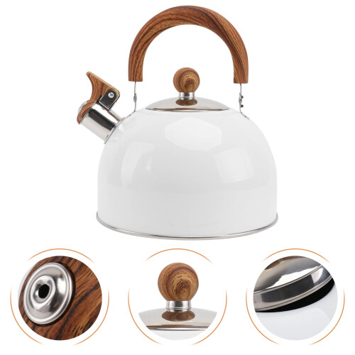 Stainless Steel Tea Kettle White 2.5L 1