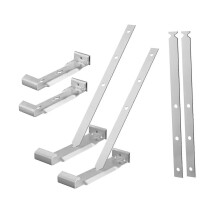 5" Aluminum Roof Gutter Hanger Eaves Drainage Sturdy Fixing without Eaves