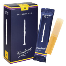 Vandoren Traditional Bb clarinet reeds, box of 10 - Strength 4