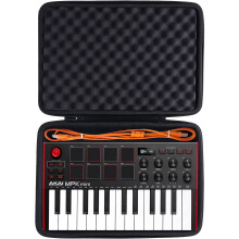 co2CREA Travel Hard Case for AKAI Professional MPK Mini MK3 / MPK Mini Play MK3 25 Key USB MIDI Keyboard Controller,Case Only