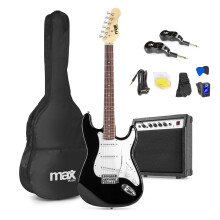 Max GigKit Wireless Electric Guitar Kit - Cordless Electric Guitar for Beginners, Complete Starter Package with Accessories, Perfect for Learning & P