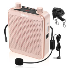 Giecy Voice Amplifier with Microphone Headset 30W Portable Multifunctional Amplifier 2800mAh Powerful Sound System for Teachers, Guides, Coaches, Pre