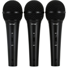 Behringer ULTRAVOICE XM1800S 3 Dynamic Cardioid Vocal and Instrument Microphones (Set of 3)