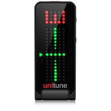 TC Electronic UNITUNE CLIP NOIR Headline Black Clip-On Tuner with Strobe and Chromatic Modes and 108 LED Matrix Display for Uncompromised Tuning Qual