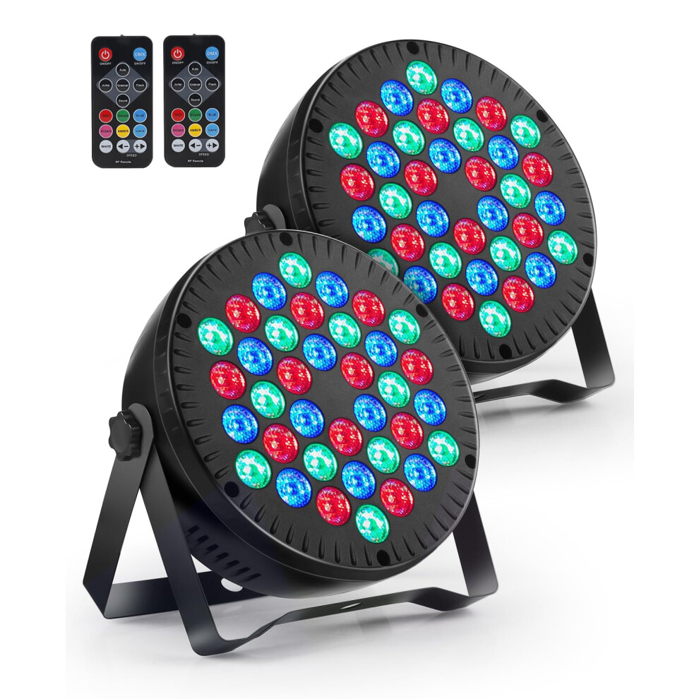 Mosfiata Par Lights, Rgb 36 Led Stage Light Sound Activated Dmx Contro
