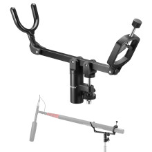 NEEWER Mic Boom Pole Support Holder with 5/8" Stud for Light Stand Boom Arm C St