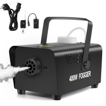 Littleboyny 400W Fog Machine, Smoke Machine,Mini Fog Smoke Machine with 2 Wired and Radio Remotes for DJ Disco Party,Halloween,Weddings Christmas