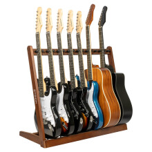 STRICH Guitar Stand for Multiple Guitars, Hardwood Guitar Rack for 8 E