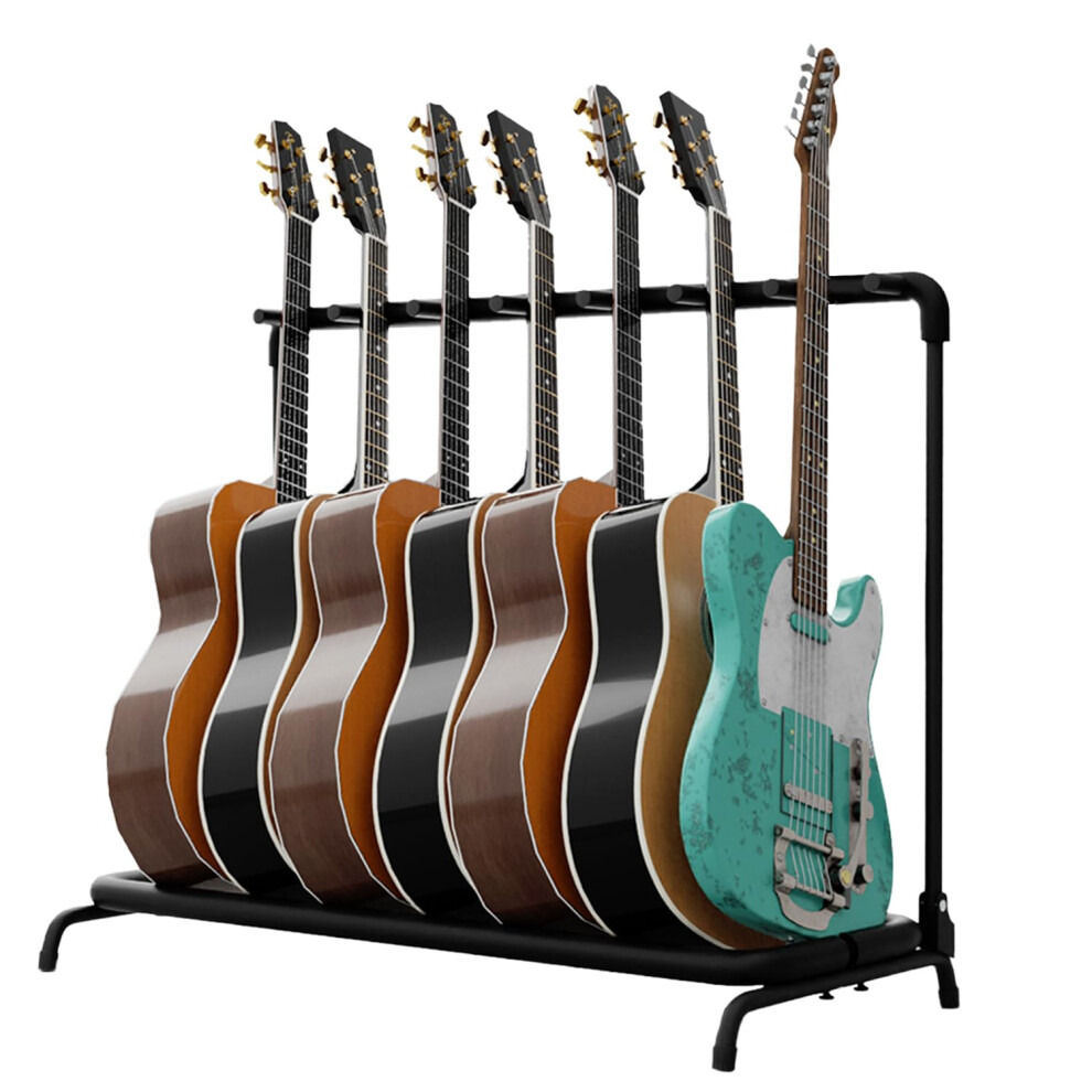 Flexzion Guitar Rack For Multiple Guitars - Multi Guitar Stand Metal F
