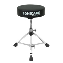 SONICAKE Heavy Duty Drum Throne Height Adjustable Padded Stool Double Braced Ant