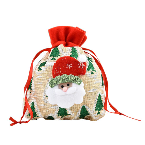 Julklappspåse Jultomten Linne1 st 2