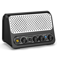 Mini Guitar Amp,LEKATO 10W Portable Electric Guitar Amplifier with Clean & Overdrive Channel,Reverb, and Bluetooth Connectivity (Black-White)