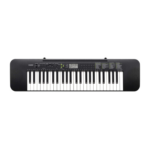 Casio Casio CTK-240AD 49 Full-Size Keys Keyboard with AC Adapter, black