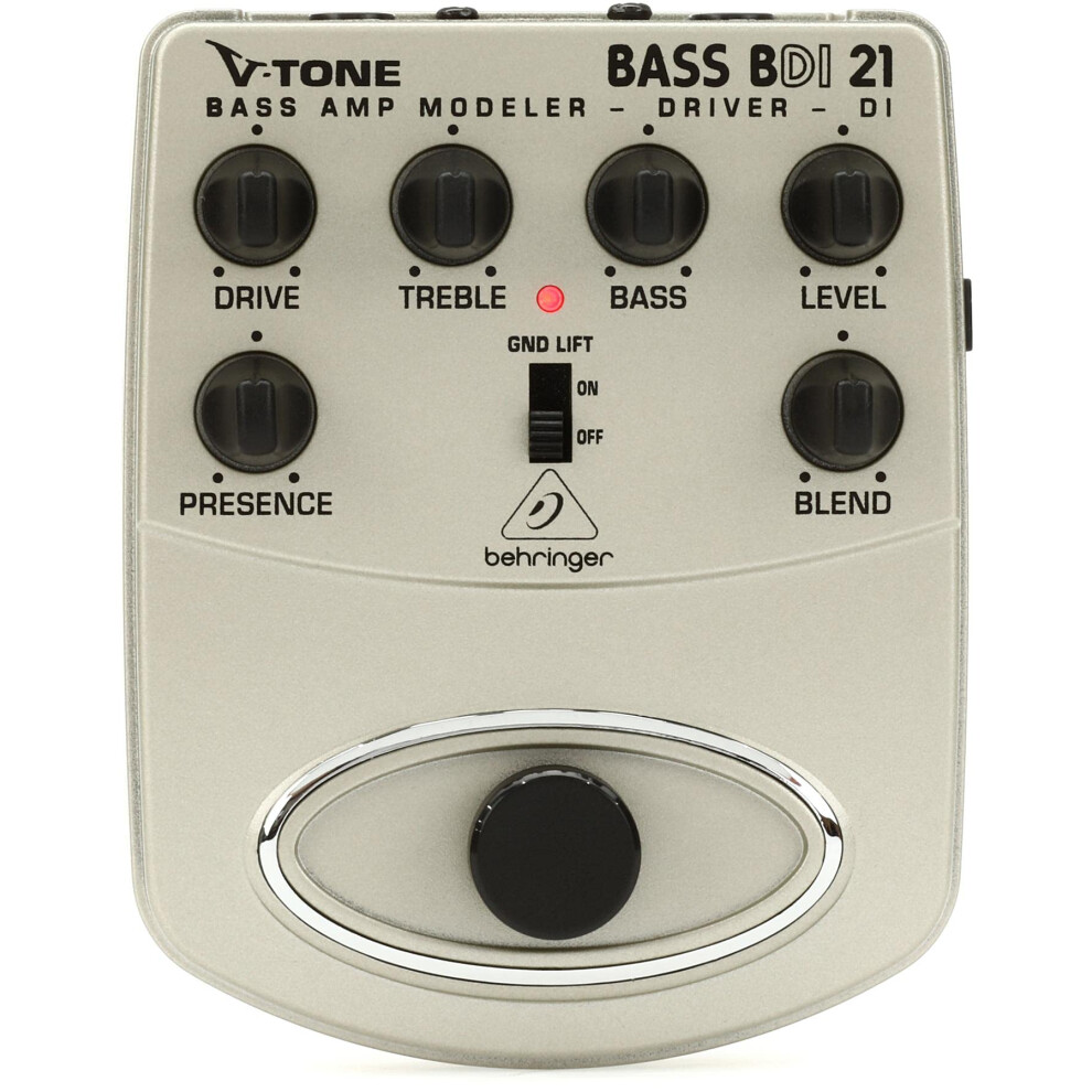 Behringer Bdi 21 Bass Amp Modeler/ Di Guitar Effects Pedal