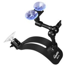 GUITTO Guitar Support - Adjustable Guitar Stand with Suction Cup & Ball Joint - Classical Guitar Foot Stool - Ergonomic Holder for Lacquer Acoustic G