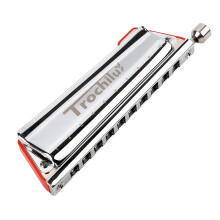 JDR Trochilus 10 Holes Chromatic Harmonica Valveless (Pop Tuning-A)