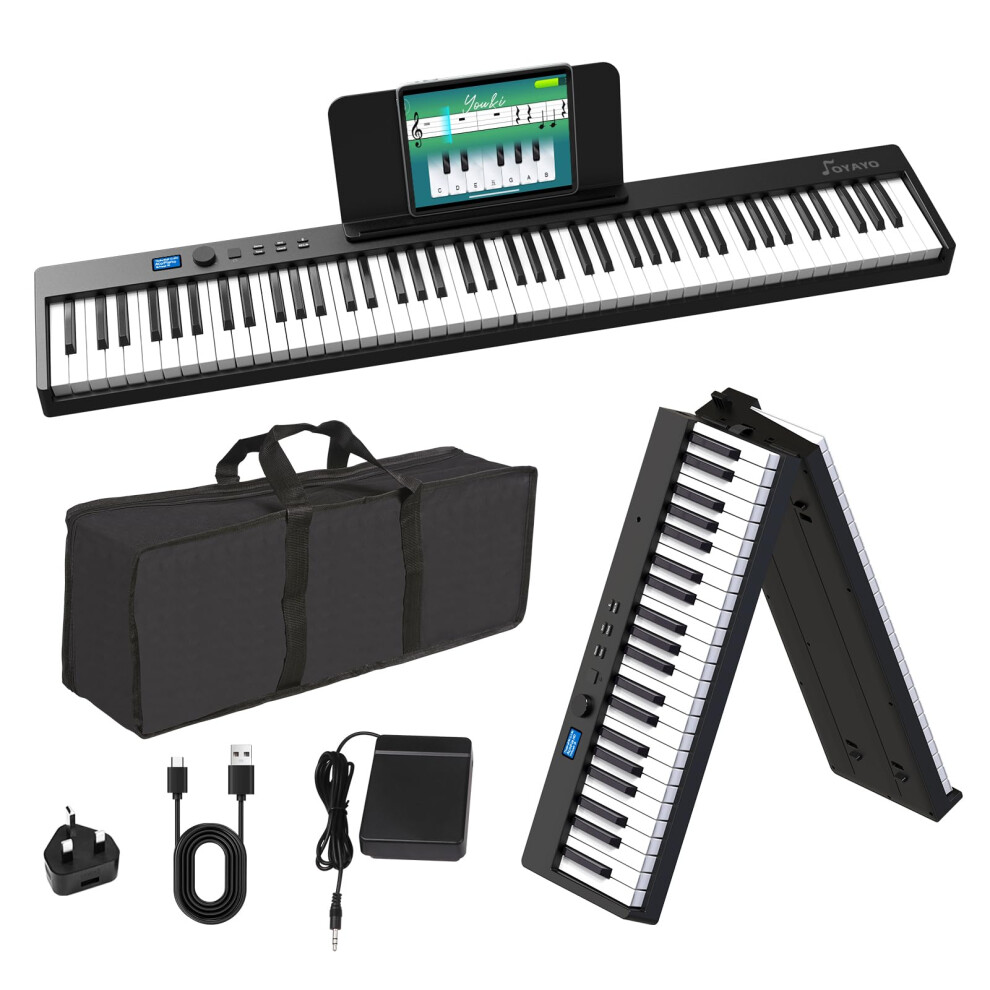 Oyayo 88 Key Foldable Piano (Semi-Weighted) Electronic Keyboard For Eu