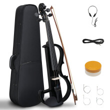 4/4 Full Size Electric Violin with Case Bow Rosin Headphone Connecting Line