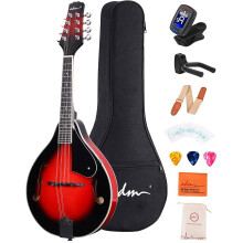 ADM Acoustic Mandolin Instrument Kit Music A Style for Kids Students Adults Wood