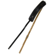 Fender Standard Vintage Leather Strap - Black. Suitable for Electric, Acoustic &