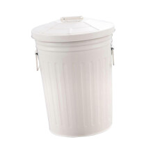 Outdoor Round Trash Can 17 L Kitchen Dustbin for Waste Management Yard Patio
