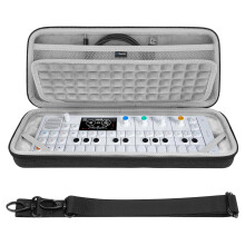 GEEKRIA Hard Shell Travel Case Compatible with Teenage Engineering OP-1 Field/OP-1/ OP-XY Portable Synthesizer, Audio Sampler Carrying Bag (Dark Gray