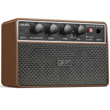 Mini Guitar Amp, LEKATO 10W Portable Guitar Amplifier with Clean/Overdrive Channels, Bluetooth, Headphone Output & 6-Hour Battery, for Home Practice
