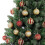 Christmas Tree Ornaments Plastic Red Gold 30 pcs 60mm 6