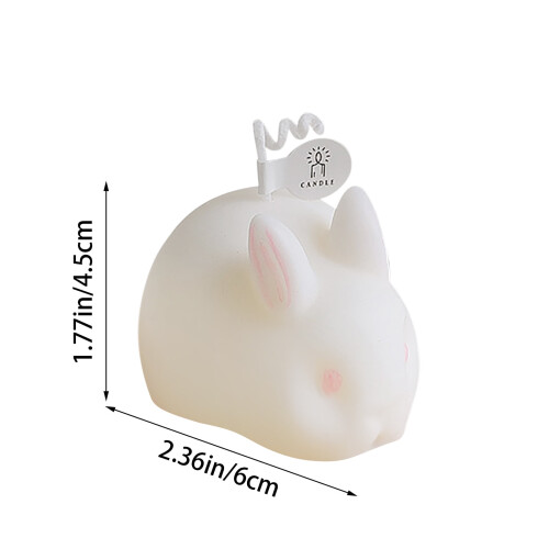 Bougie décorative d'aromathérapie lapin Prop1pièce 2