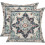 Boho putetrekk 18x18 tommer sett med 2 imitert lin 1