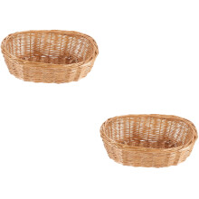 Panier à pain en rotin – Kaki, 24,5 x 17,5 x 8,5 cm