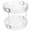 Organisateur de maquillage blanc à double couche pour coiffeuse 1