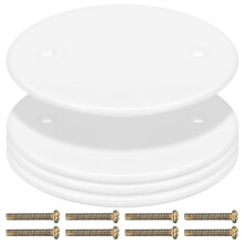 Plaque de finition de plafond ronde blanche PP4pcs