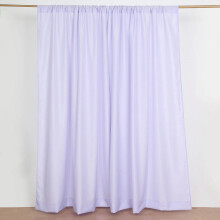 Polyesterové závěsy s levandulovým pozadím, 2 panely, 2,4 m