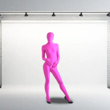 Body unisexe extensible en spandex rose fuchsia