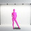 Body unisexe extensible en spandex rose fuchsia 1