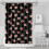 Blomsterprint bruseforhæng 72x72 tommer vandtæt polyester 1