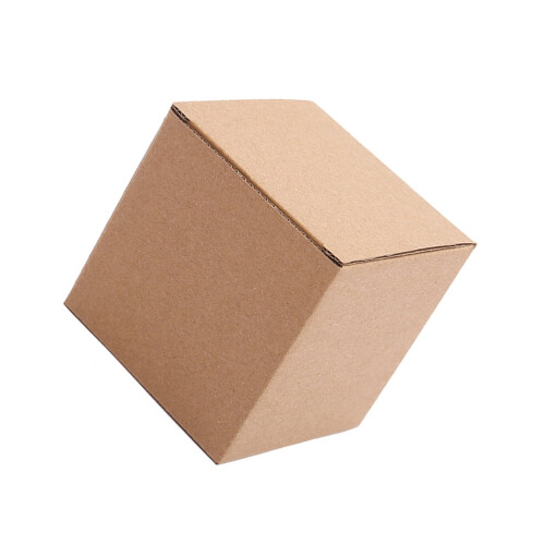 Presentförpackningar av kraftpapper 8x8x8cm 10-pack