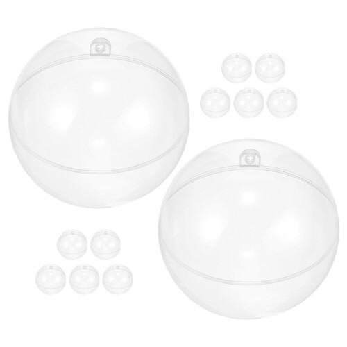 12 bile decorative transparente acrilice umplubile
