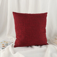 Vierkante linnen kussenhoes met ritssluiting, 16x16 inch