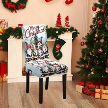 Kerststoelhoes - Elastische polyester beschermhoes, 65x50cm