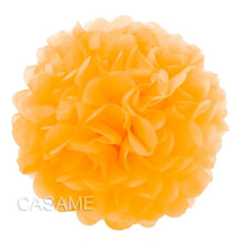 Paper Pompoms for Wedding and Party Decor Dark Yellow 4 inch