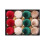 Christmas Tree Ornaments Set Red Green Gold Shatterproof 1