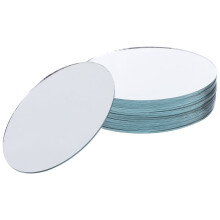 Glass Oval Mirror Lenses 30 pcs for DIY Crafts