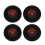 Music Lover Bottle Coasters Set Red 4 pcs 1