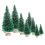 Toudaret mini Christmas trees with wood base 8 pcs 1