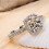 Women's White Gold Wedding Rings Set 1